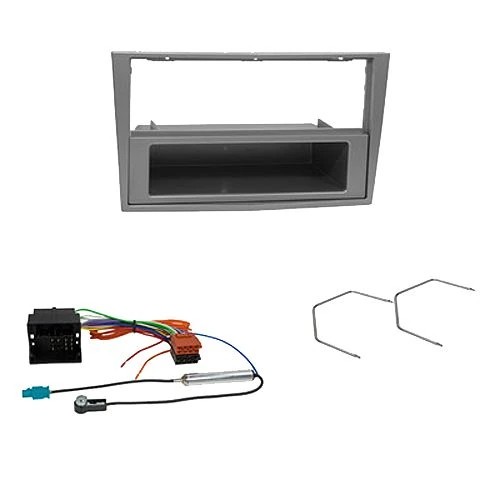 Radioeinbauset kompatibel mit Opel Corsa D 1-DIN mit Fach chrom-/bilder/big/24151S2.jpg