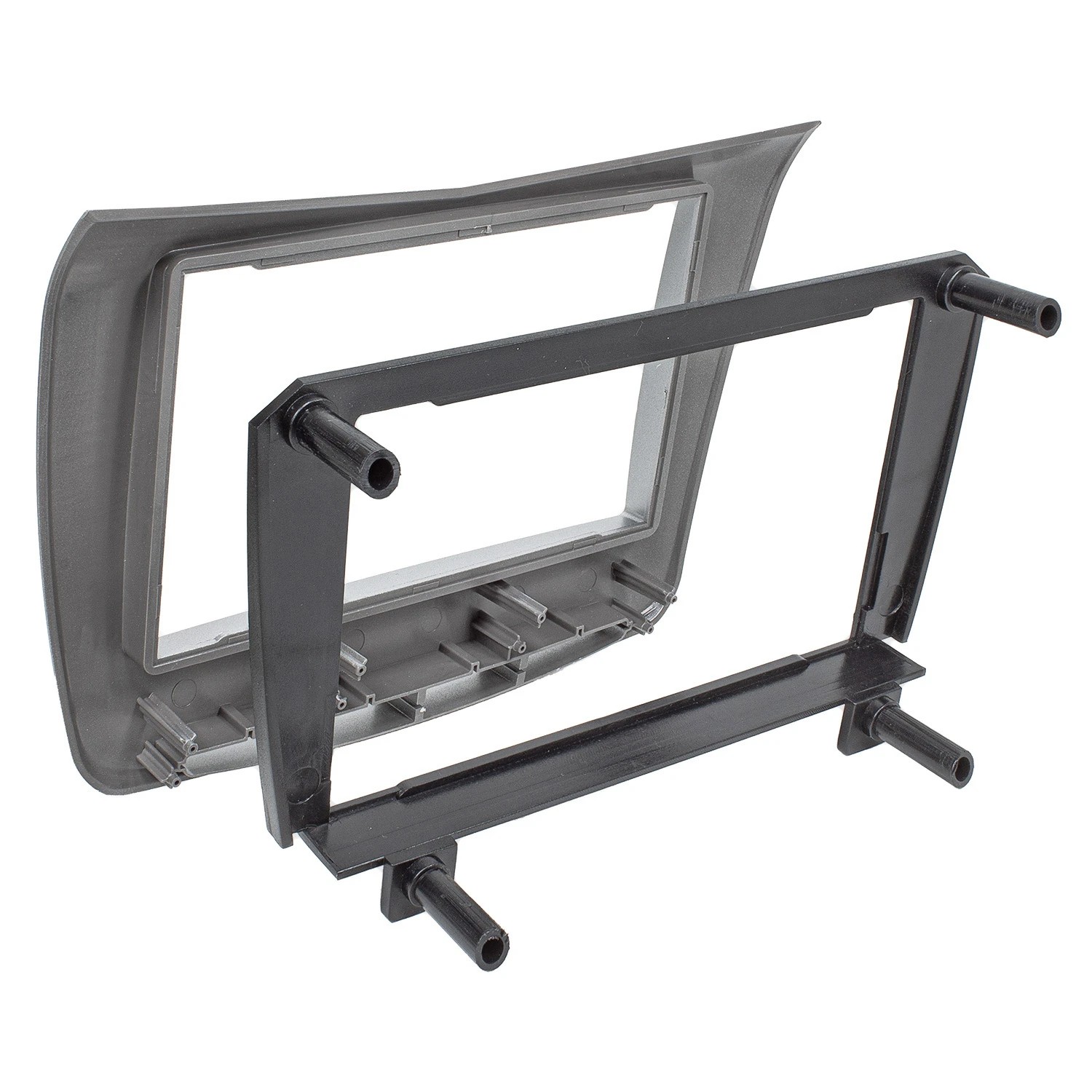 Doppel DIN 1DIN Radioblende kompatibel mit Lancia Delta silber ab 2008-/bilder/big/2426-005-1-4.jpg