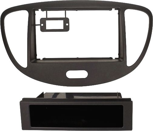 Radioblende kompatibel mit Hyundai i10 1-DIN mit Fach schwarz Bj.-/bilder/big/24322.jpg