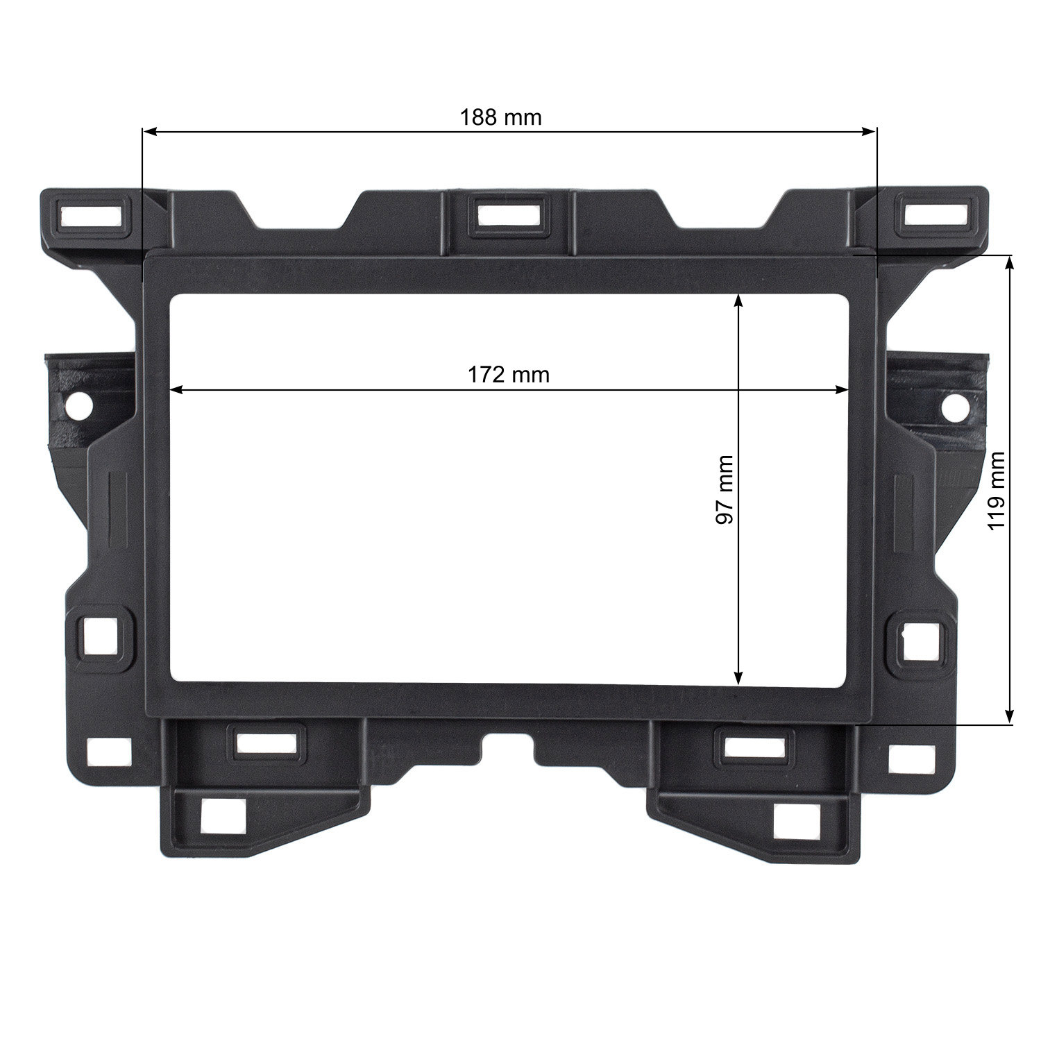 tomzz Audio Doppel DIN Radioblende kompatibel mit Mercedes Sprinter-/bilder/big/2434-053_4.jpg