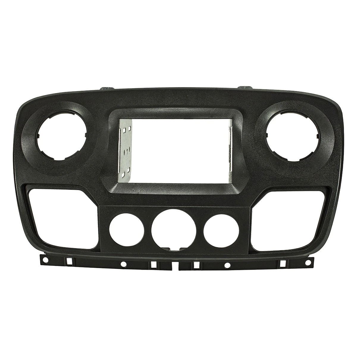 tomzz Audio Radioblende kompatibel mit Nissan Renault Opel NV400 Master Movano 2 DIN schwarz matt