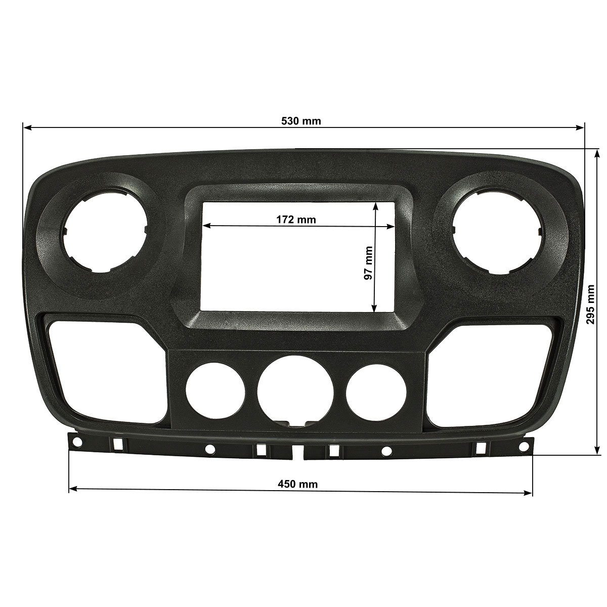 tomzz Audio Radioblende Set kompatibel mit Nissan Renault Opel NV400-/bilder/big/2445-057-1_4.jpg
