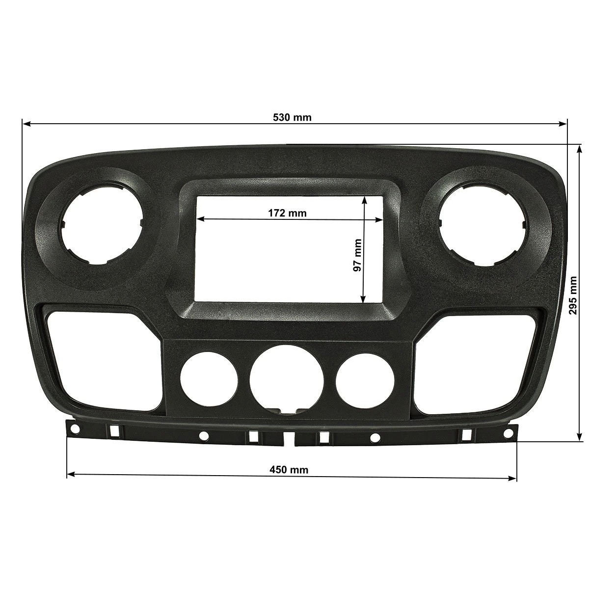 tomzz Audio Radioblende kompatibel mit Nissan Renault Opel NV400-/bilder/big/2445-057-2.jpg