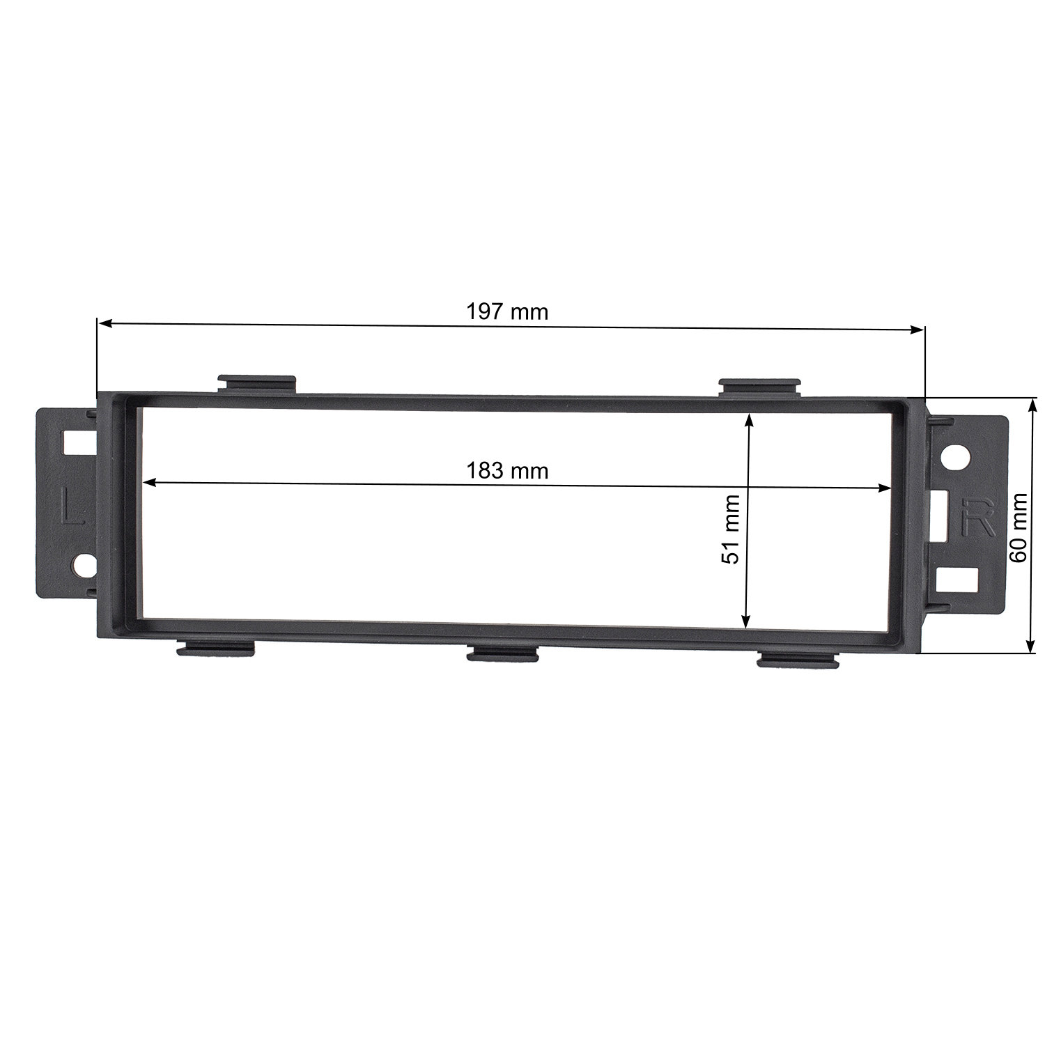tomzz Audio Radioblende kompatibel mit Renault Kangoo schwarz ab Bj.-/bilder/big/2445-062_3.jpg
