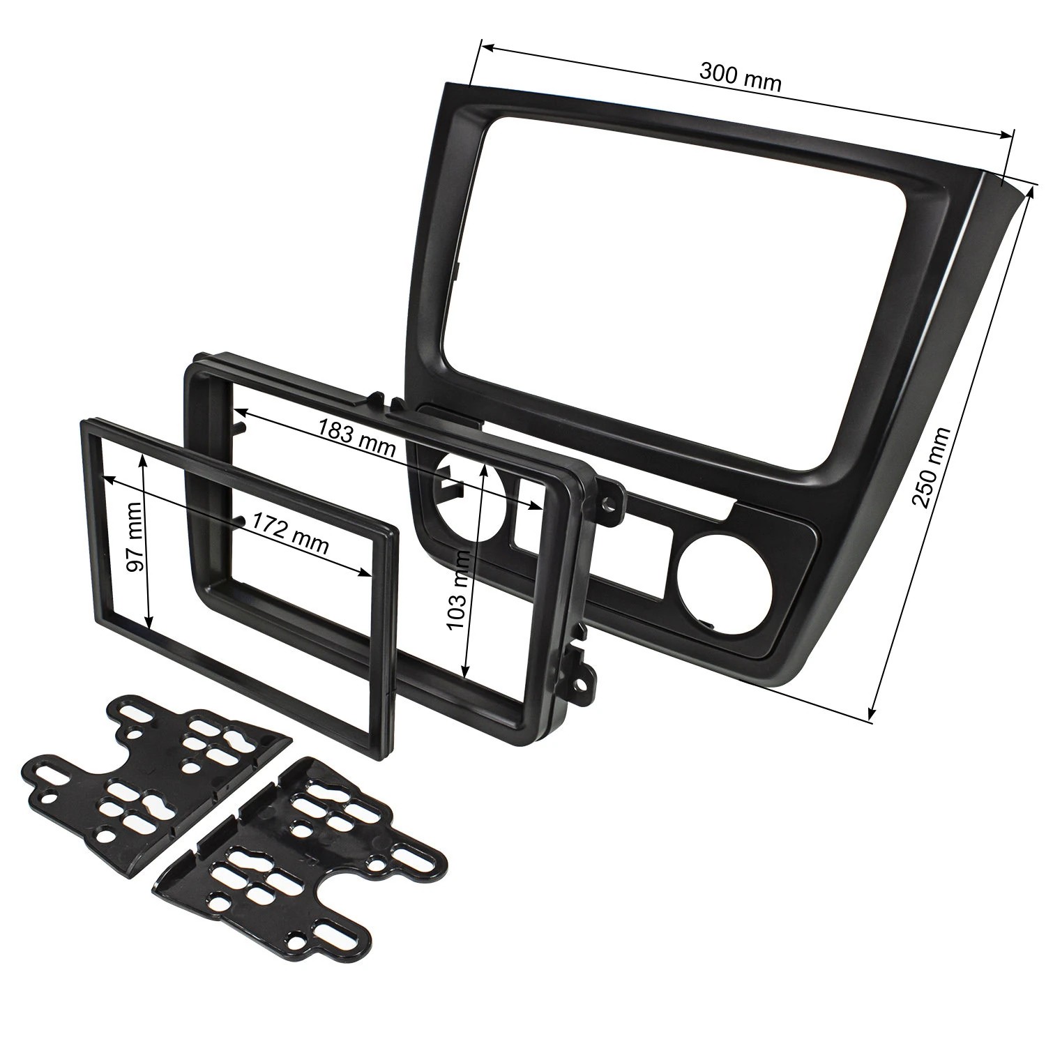 tomzz Audio Doppel DIN Radioblende kompatibel mit Skoda Yeti 5L mit-/bilder/big/2450-025_3.jpg