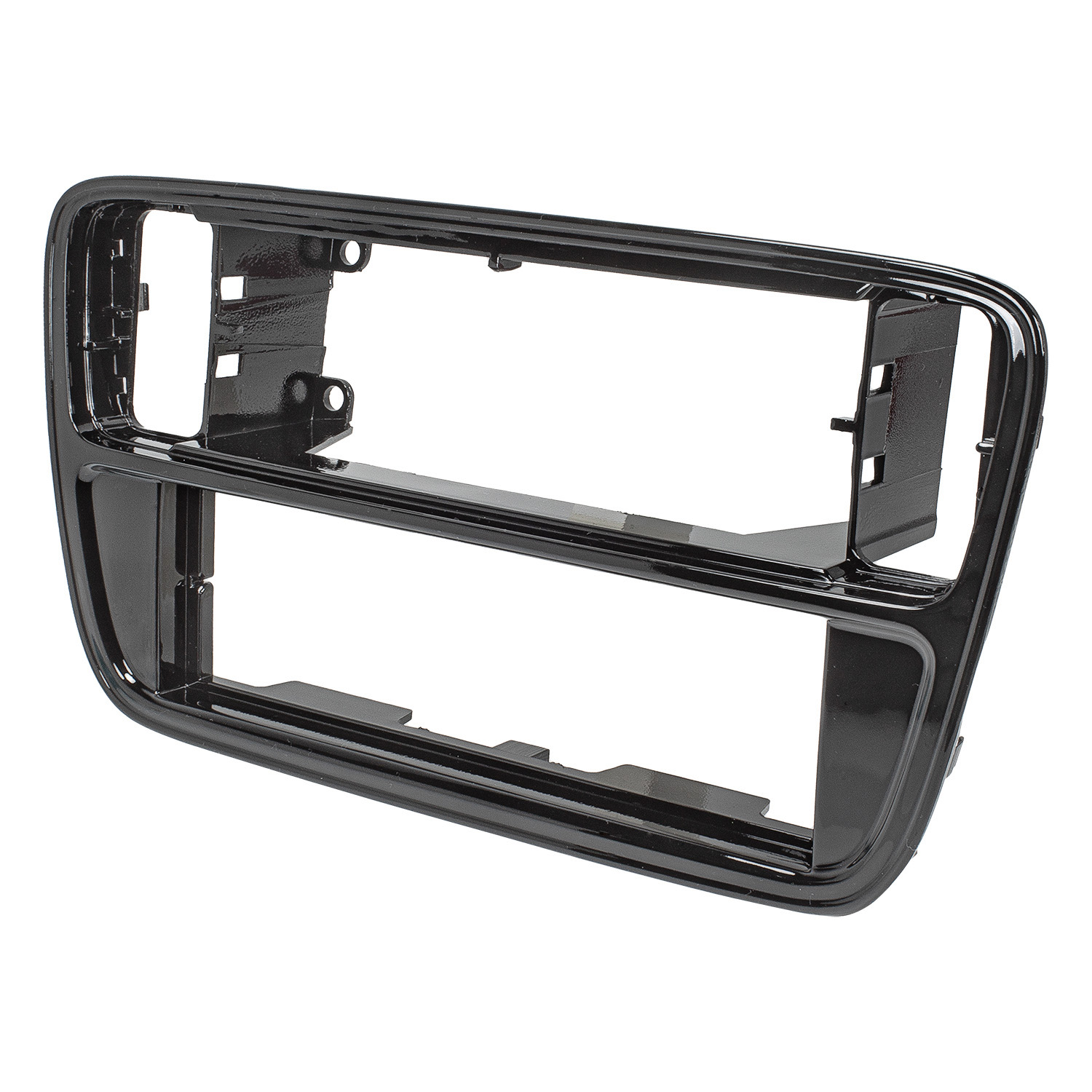 Radioblende kompatibel mit VW Seat Skoda UP Mii City Go 1-DIN Piano Lack schwarz ab Bj. 2011