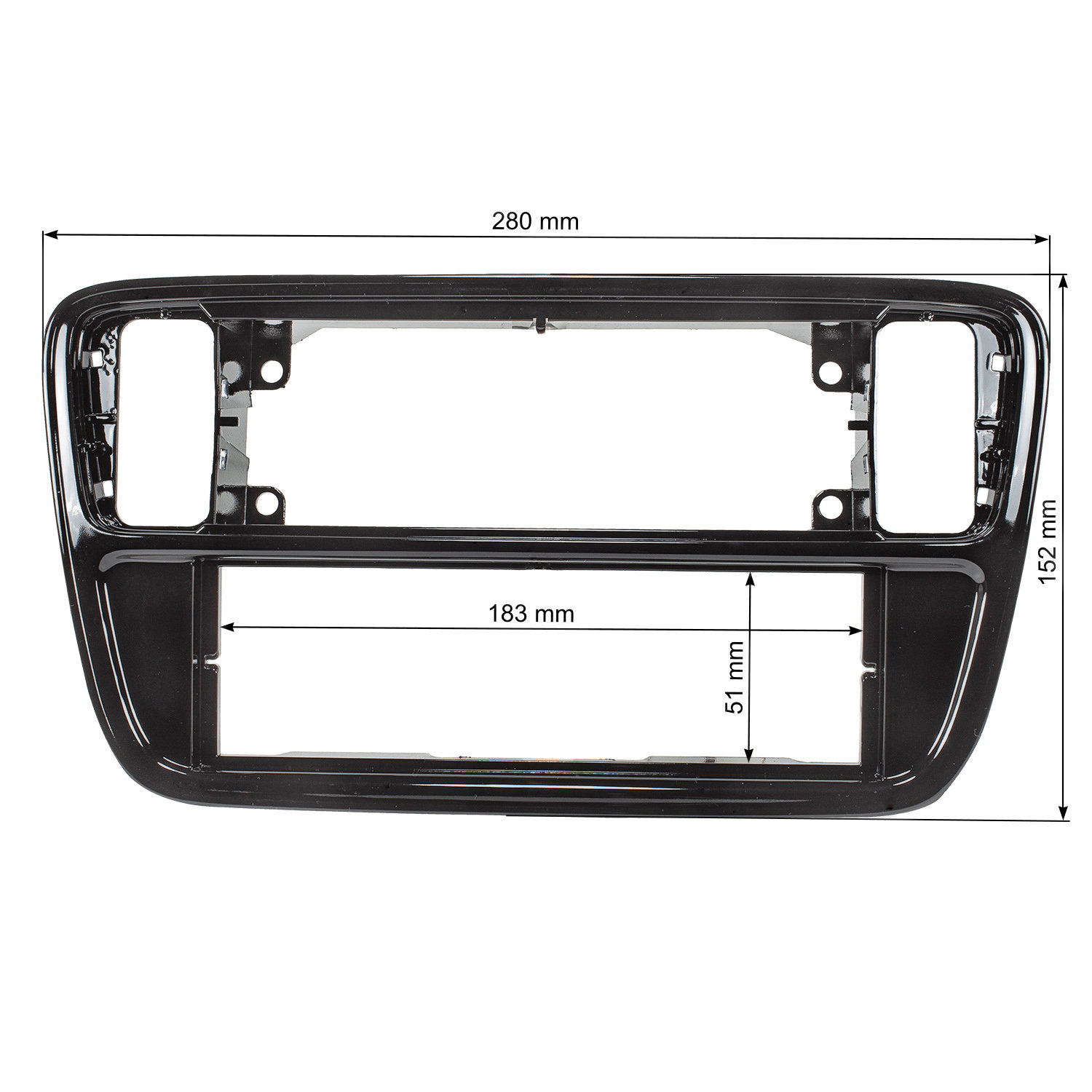 tomzz Audio Radioblende kompatibel mit VW Seat Skoda UP Mii City Go-/bilder/big/2457-040-1_3.jpg