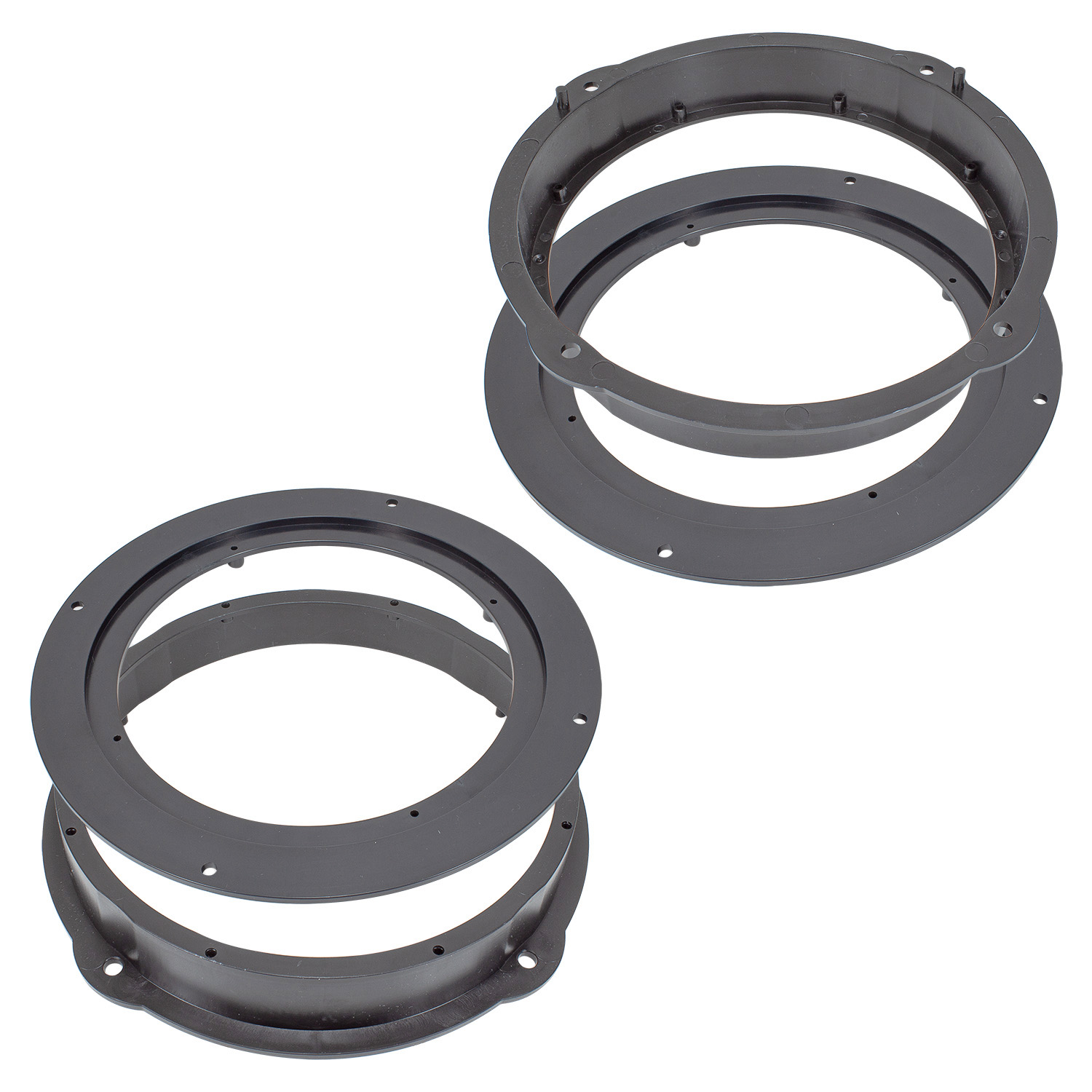 Lautsprecherringe Adapter Halterungen kompatibel mit Audi Seat A1 A3 A4 A5 A6 A7 A8 Q3 Q5 Leon Tür vorne für 165mm Lautsprecher