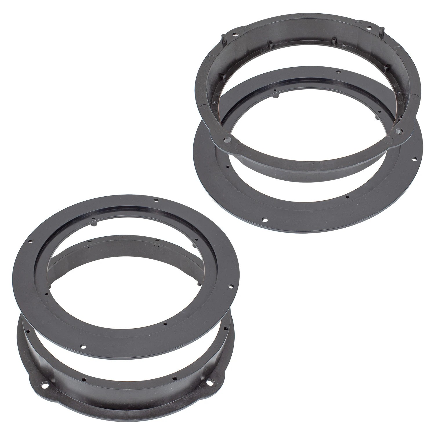 Lautsprecherringe Adapter Halterungen kompatibel mit Audi Seat A1 A3 A4 A5 A6 A7 A8 Q3 Q5 Leon Tür vorne für 165mm Lautsprecher