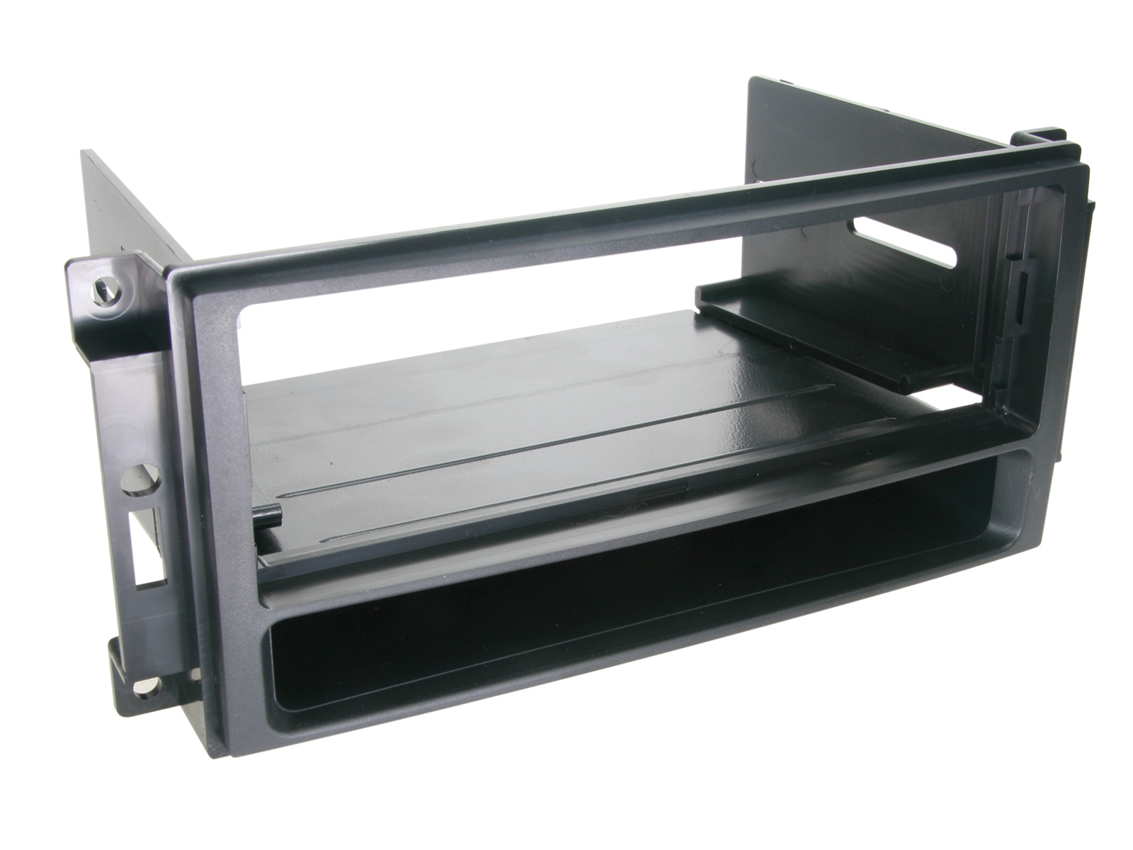ACV Radioblende kompatibel mit Chrysler Jeep Dodge Sebring Avenger Nitro 1-DIN mit Fach schwarz
