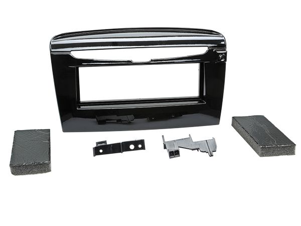 Radioblende kompatibel mit Lancia Ypsilon (846) 1-DIN piano schwarz ab Bj. 06/2011