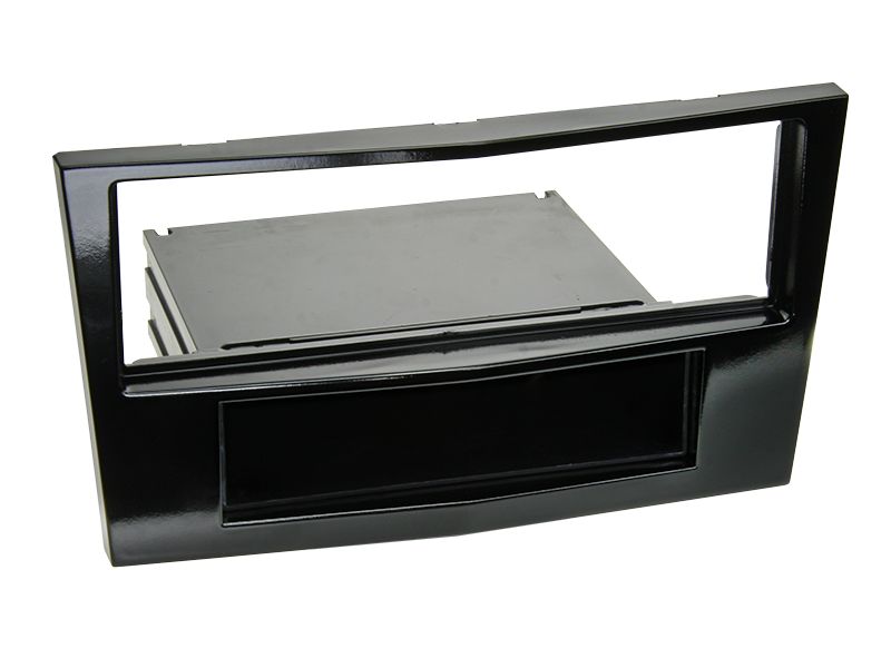 ACV Radioblende kompatibel mit Opel Astra Corsa Zafira H D B 2-DIN mit Fach Piano Lack schwarz