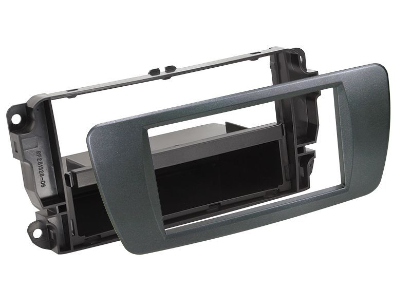 ACV Radioblende kompatibel mit Seat Ibiza 2-DIN-Set mit Fach azabacheschwarz