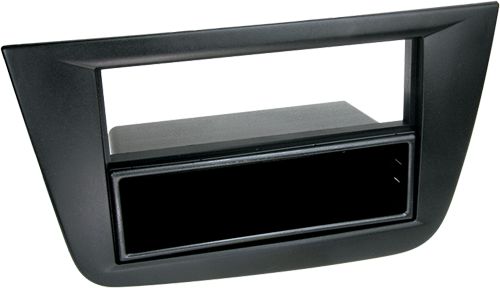 ACV Radioblende kompatibel mit Seat Altea Toledo (5P) (5PN) 2-DIN mit Fach schwarz ab Bj. 03/2004