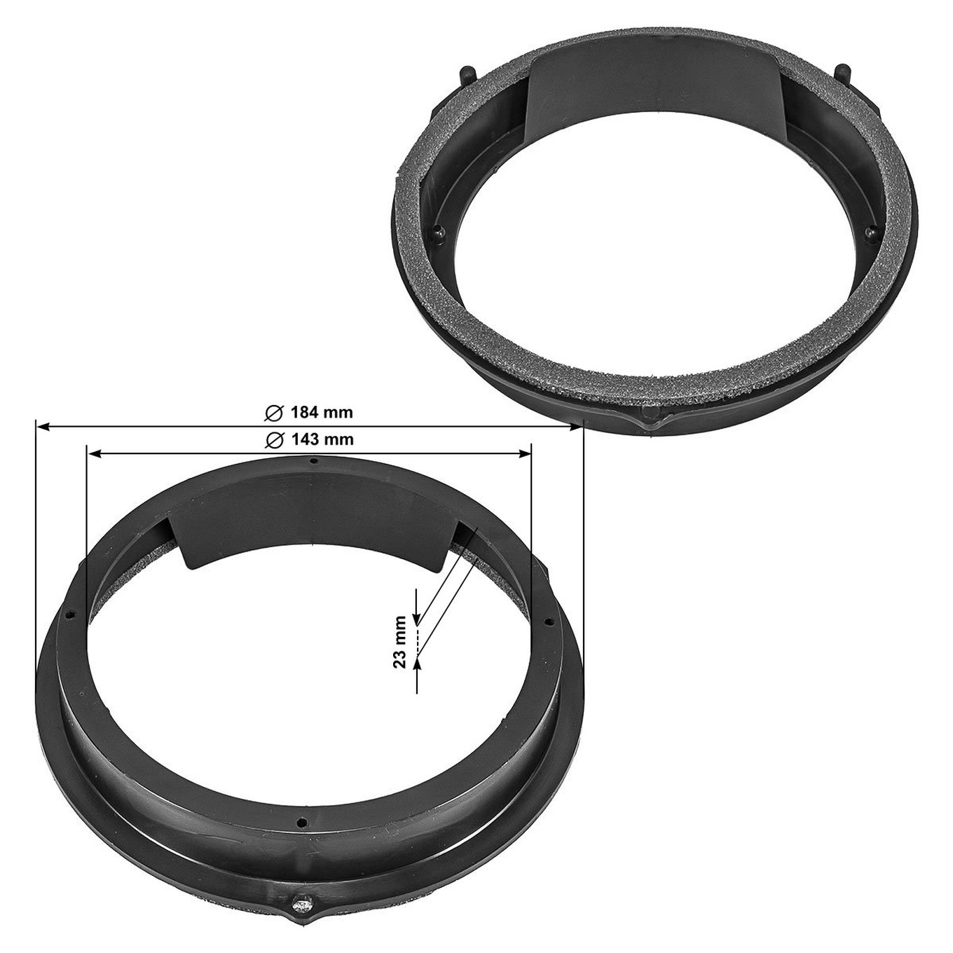 tomzz Audio Lautsprecher Adapterringe kompatibel mit Ford C-Max Focus-/bilder/big/2815-012.jpg