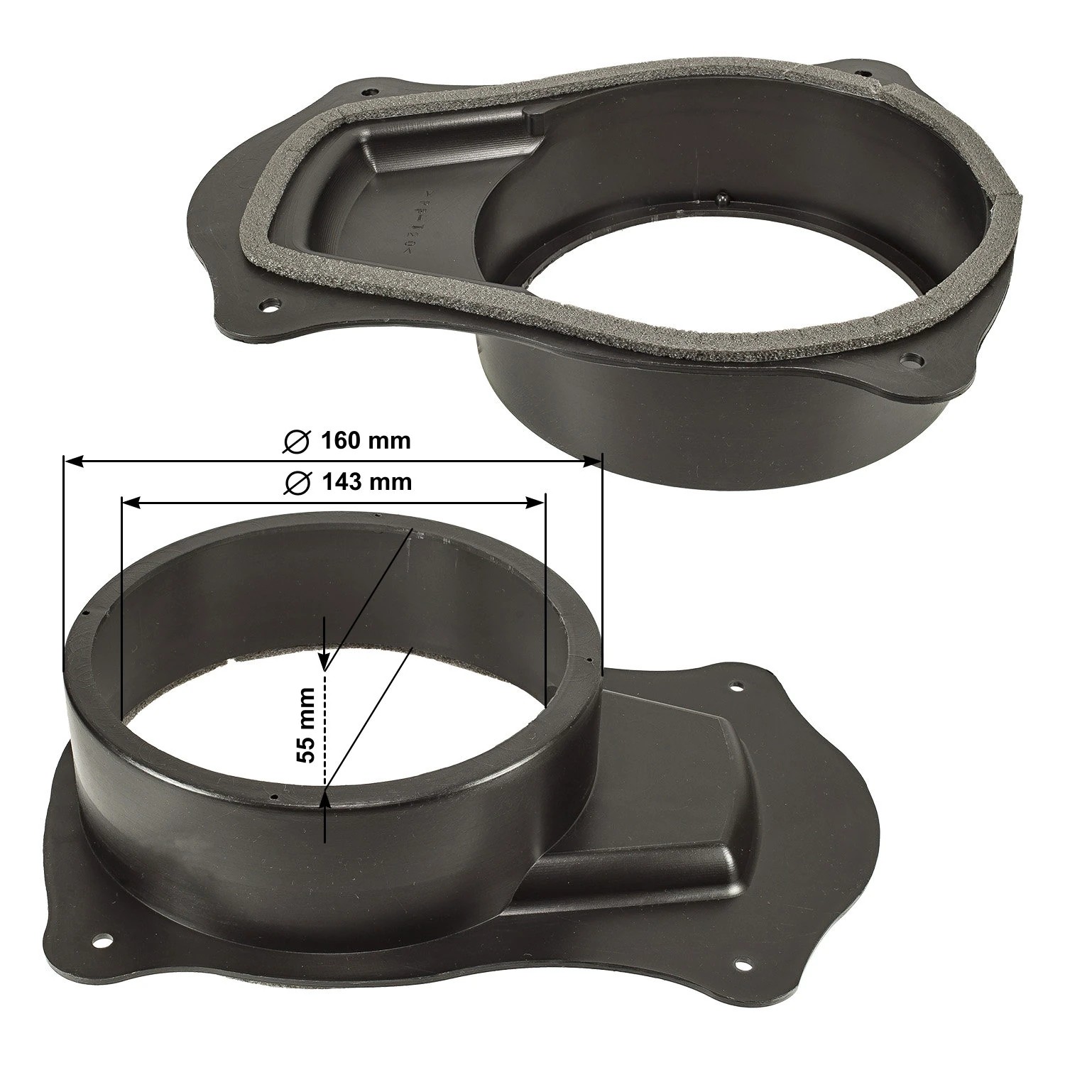 tomzz Audio Lautsprecher Adapterringe kompatibel mit Ford Transit-/bilder/big/2815-013_1.jpg