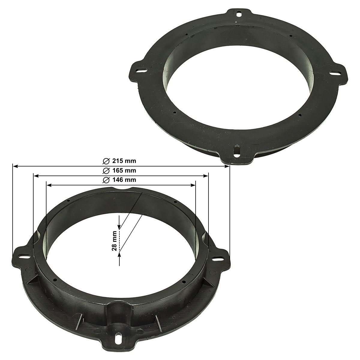 tomzz Audio SOLID Lautsprecher Adapterringe kompatibel mit Kia-/bilder/big/2825-002_1.jpg