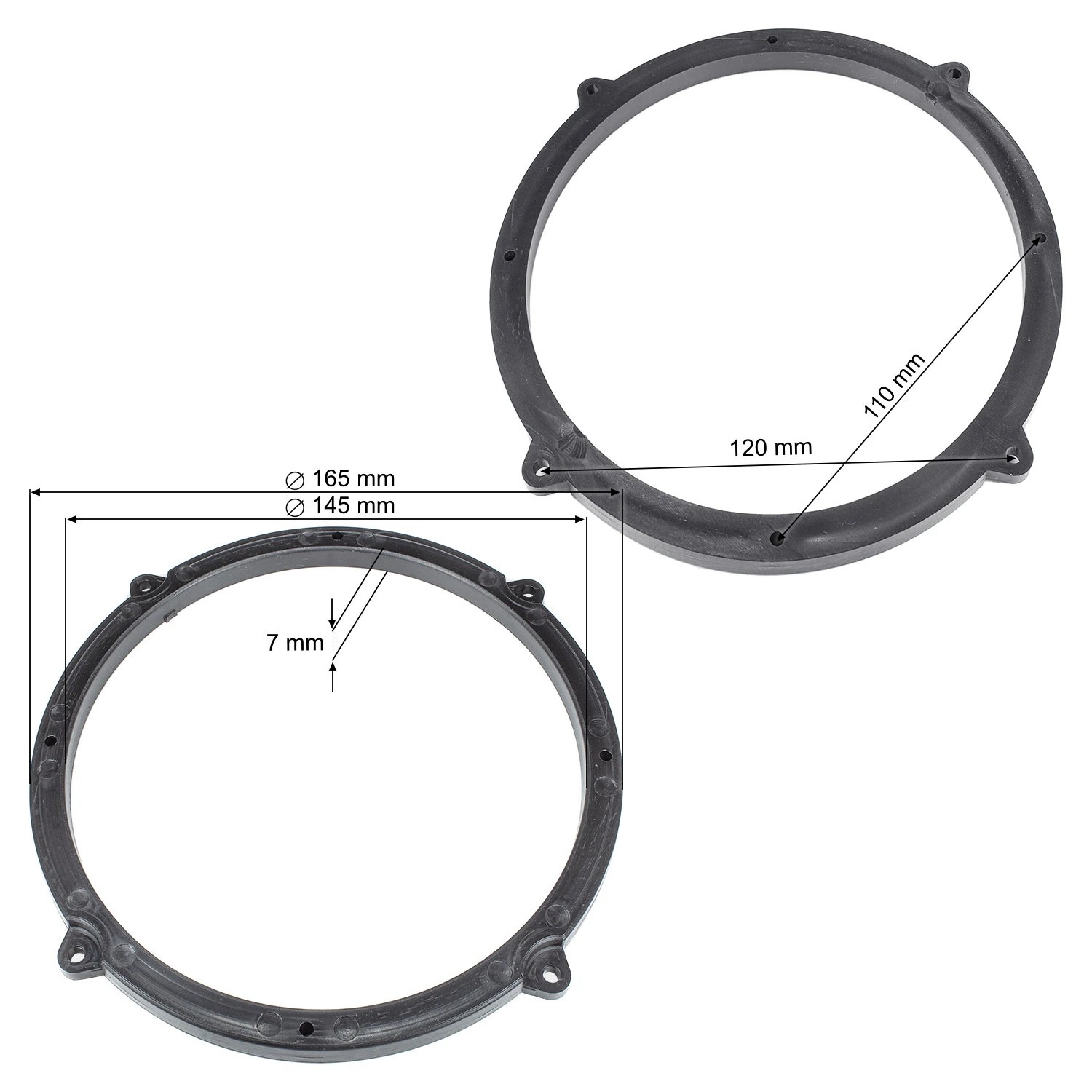 tomzz Audio Lautsprecher Adapterringe kompatibel mit Mercedes Vito-/bilder/big/2834-031-2.jpg