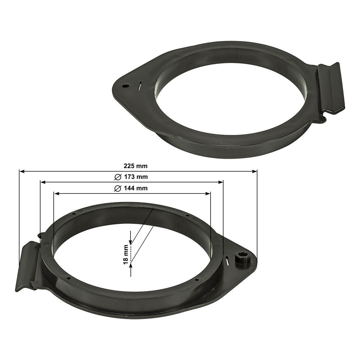tomzz Audio SOLID Lautsprecher Adapterringe kompatibel mit Opel-/bilder/big/2839-015_1.jpg