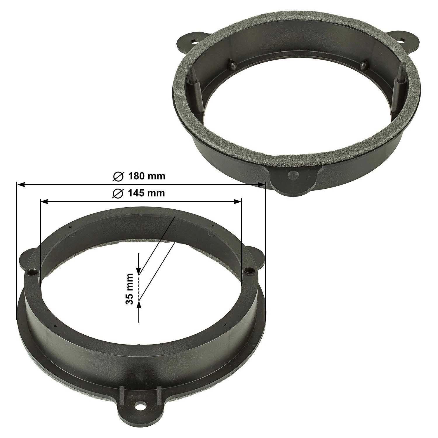 tomzz Audio Lautsprecher Adapterringe kompatibel mit Renault Nissan-/bilder/big/2845-009_1.jpg