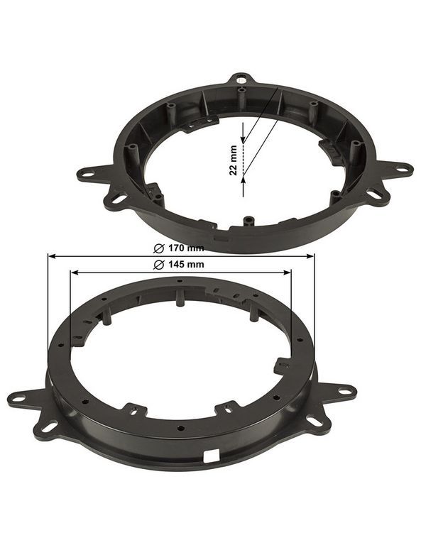 Lautsprecher Adapterringe kompatibel mit Toyota Lexus Yaris RAV4-/bilder/big/2855-006_1.jpg