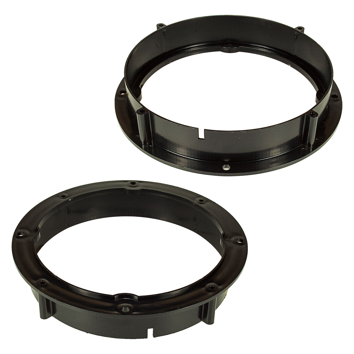 Lautsprecher Adapter Set kompatibel mit VW Seat Skoda Golf Scirocco T5 T6 New Beetle Polo Touran Up Amarok Lupo Eos Passat Jetta T-Rock Mii Arosa Cordoba Altea Ibiza Ateca Toledo Leon Fabia Octavia Citygo Roomster Rapid Superb Kodiak,Karoq Yeti Ringe + Adapterkabel adaptiert auf 165er Lautsprecher