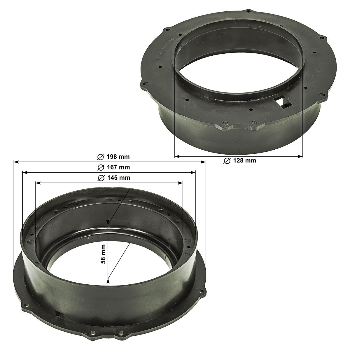 tomzz Audio SOLID Lautsprecher Adapterringe kompatibel mit Audi VW-/bilder/big/2857-024-2.jpg