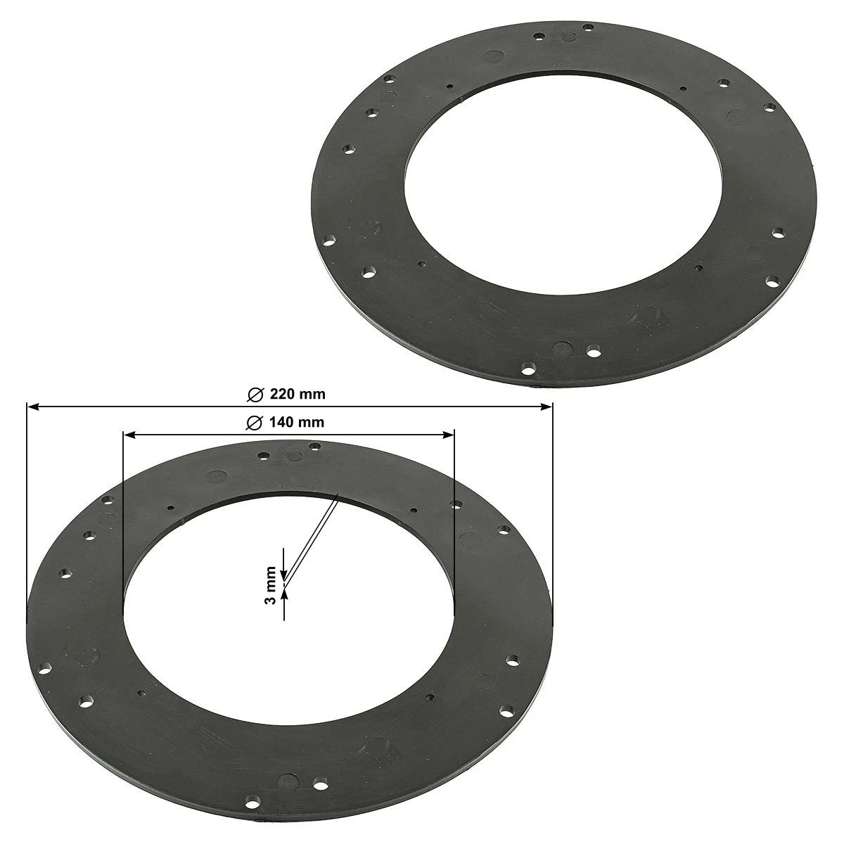 tomzz Audio Lautsprecher Adapterringe kompatibel mit VW Skoda Golf T5-/bilder/big/2857-026-2.jpg