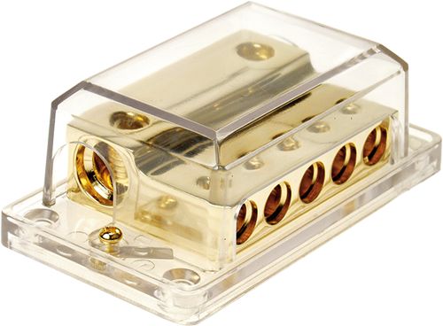 Verteilerblock 5 fach Gold-Edition 