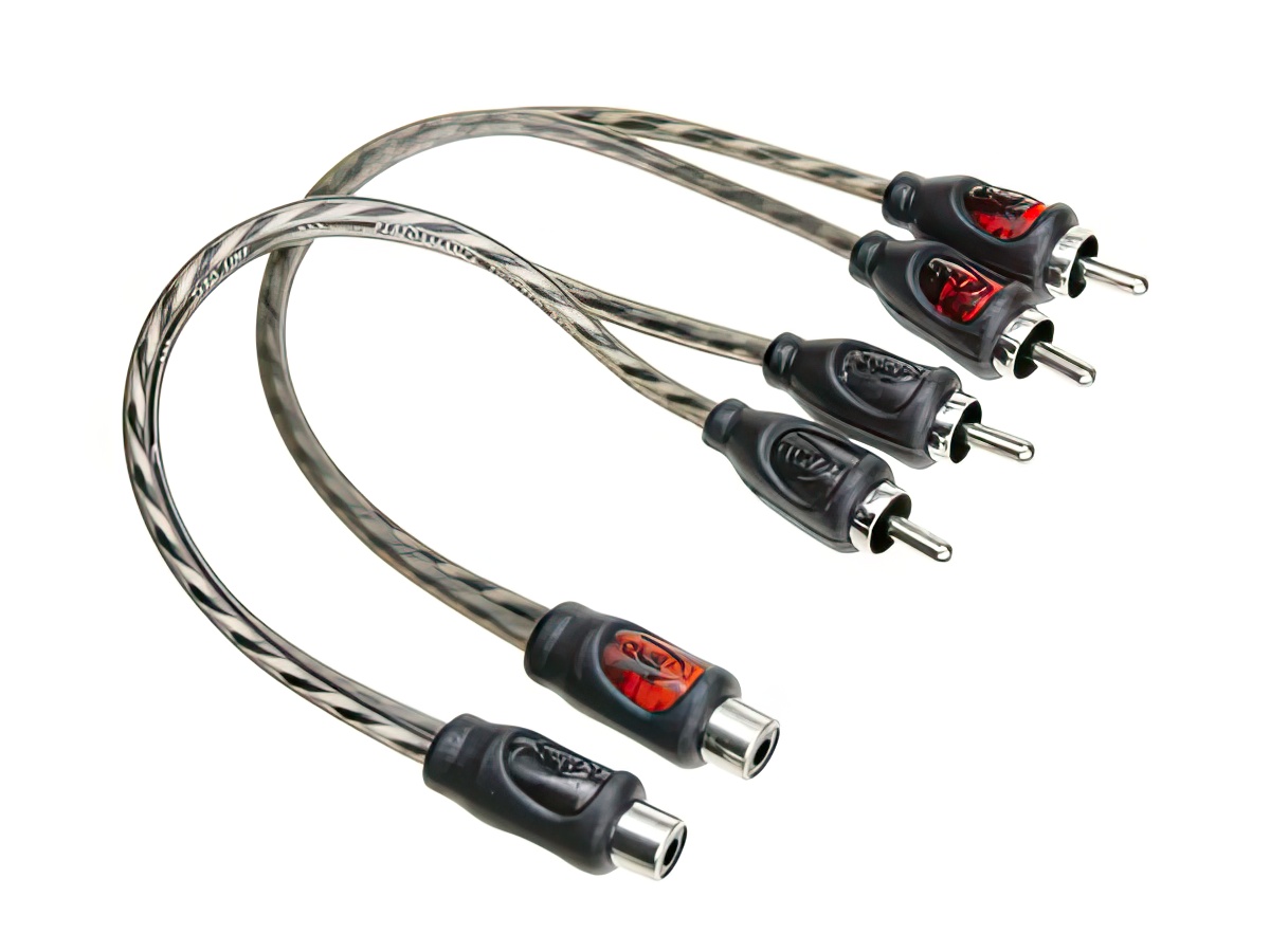 ACV Y-Cinchkabel TYRO Economy Line (2 Stk.) 2 Stecker / 1 Buchse 0.3m 