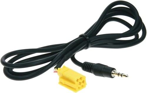 ACV AUX Adapter kompatibel mit Alfa Romeo Fiat 159 Grande Punto ab Bj. 2007 adaptiert auf Klinke (m)