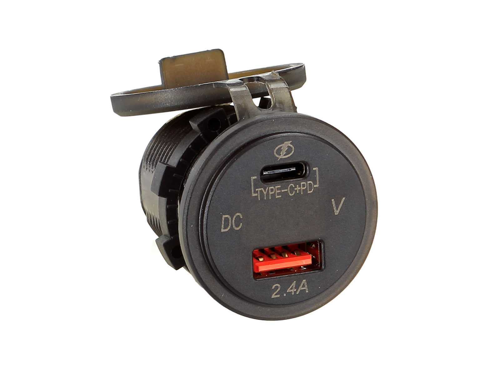 ACV USB Einbau Ladeadapter mit Voltmeter ideal für Boot LKW Wohnmobil-/bilder/big/349045-05-1.jpg