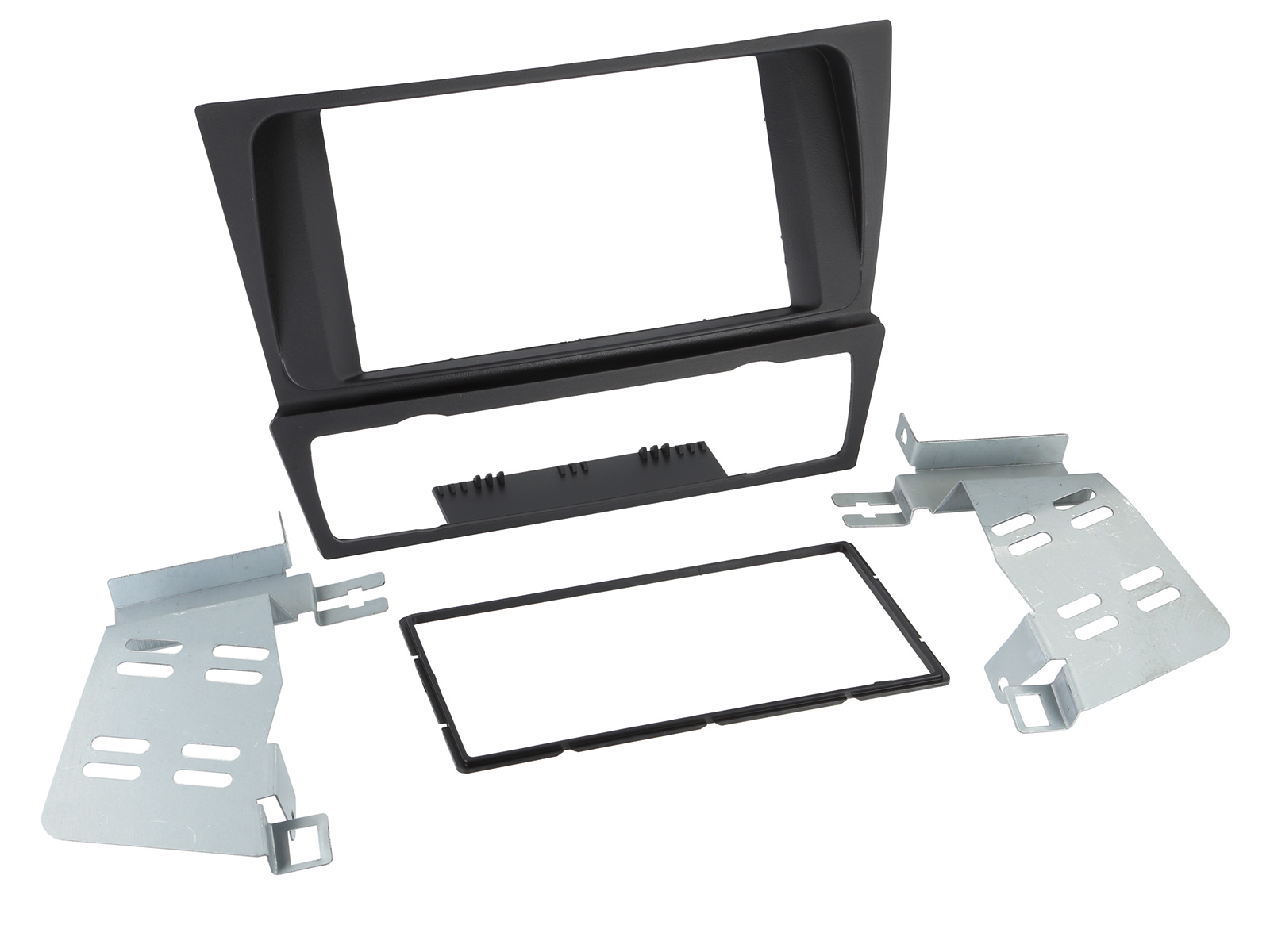 ACV Doppel DIN Radioblende kompatibel mit BMW 3er (E90) (E91) (E92) (E93) 2-DIN schwarz ohne Navigation