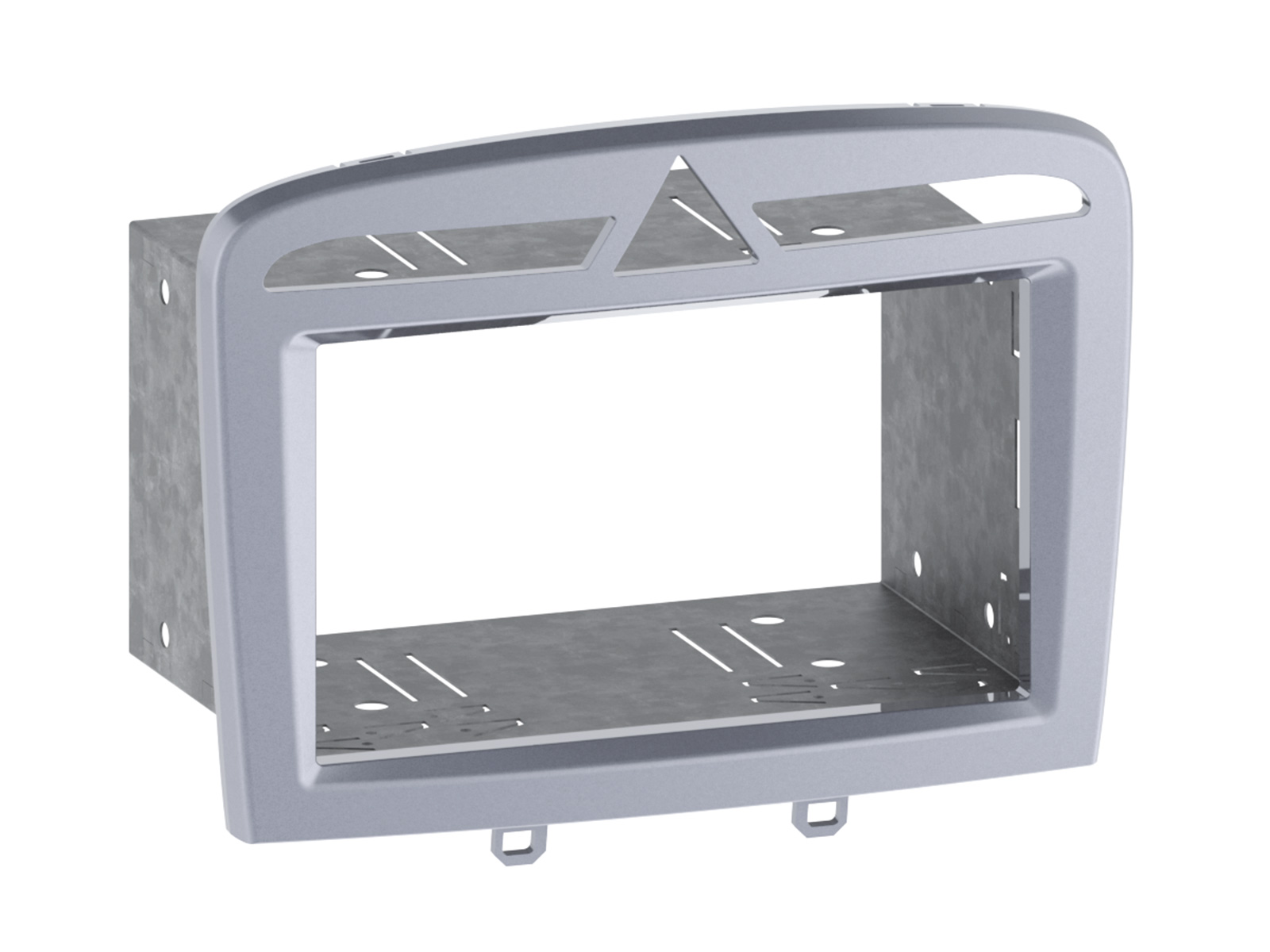 Radioblende kompatibel mit Peugeot 308 308 SW 308 CC (4) 2-DIN warm silber