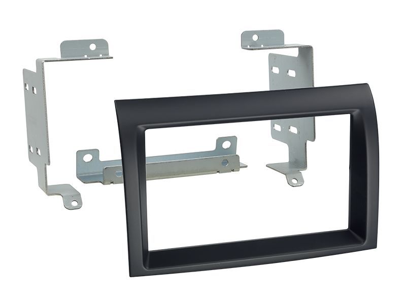 Doppel DIN Radioblende kompatibel mit Citroen Fiat Peugeot Ducato Jumper Boxer (250) 2-DIN schwarz ab Bj. 2006