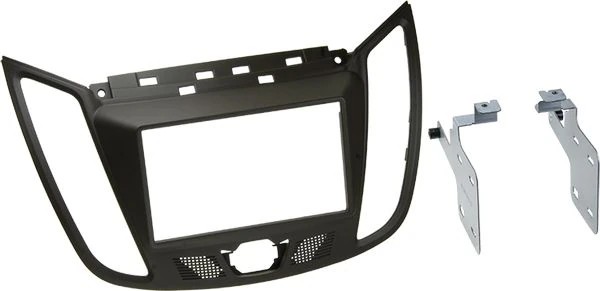 ACV Radioblende kompatibel mit Ford C-Max (DXA) 2-DIN dunkelbraun ab Bj. 12/2010