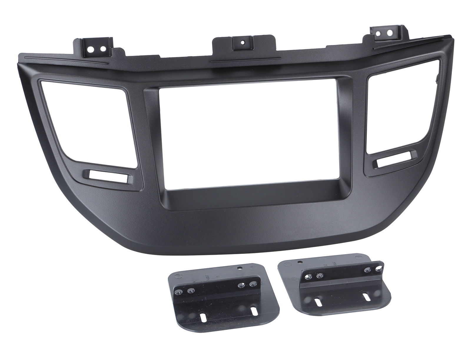 ACV Radioblende kompatibel mit Hyundai Tucson (TL) 2-DIN schwarz ab Bj. 07/2015