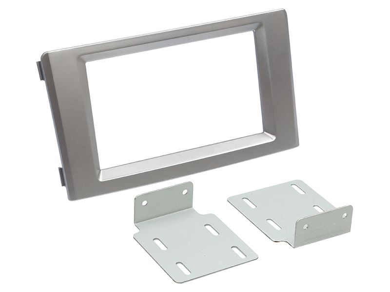 Radioblende kompatibel mit Iveco Daily (IV) (V) 2-DIN silber Bj. 05/2006 - 06/2014