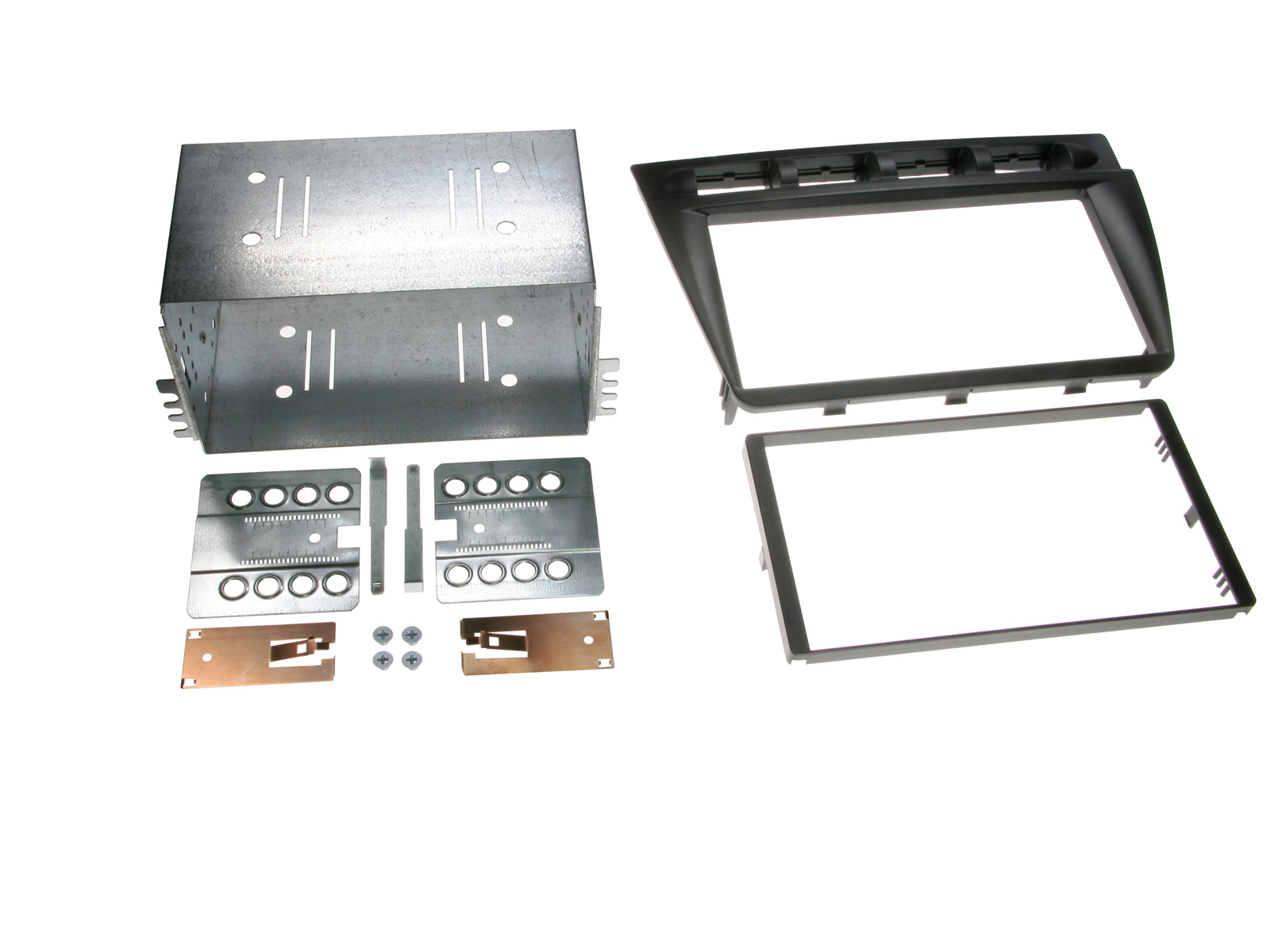 ACV Radioblende kompatibel mit Kia Picanto 2-DIN-Set schwarz Bj. 04/2004 - 11/2007