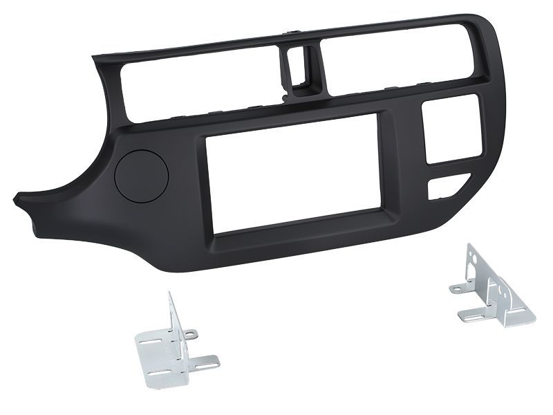 Radioblende kompatibel mit Kia Rio (UB) 2-DIN schwarz Bj. 09/2011 - 03/2015