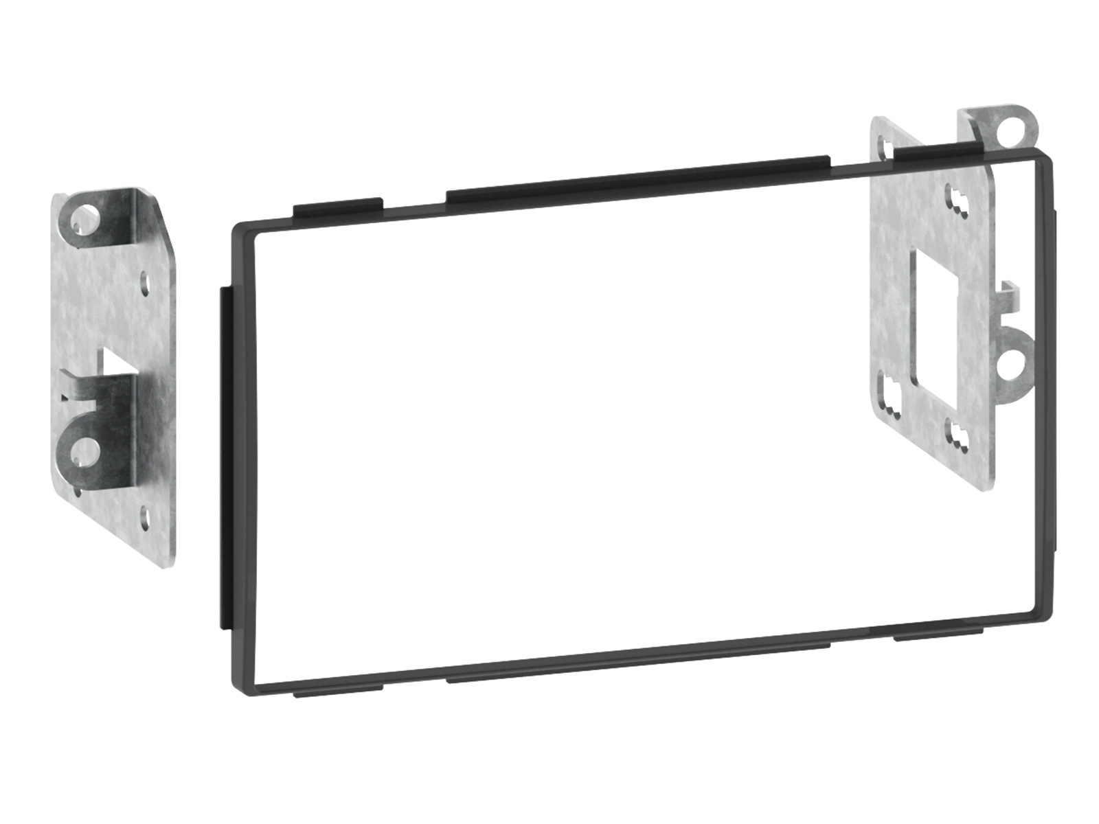Doppel DIN Radioblende kompatibel mit Nissan Qashqai Qashqai+2 (J10) 2-DIN schwarz bis Bj. 11/2013