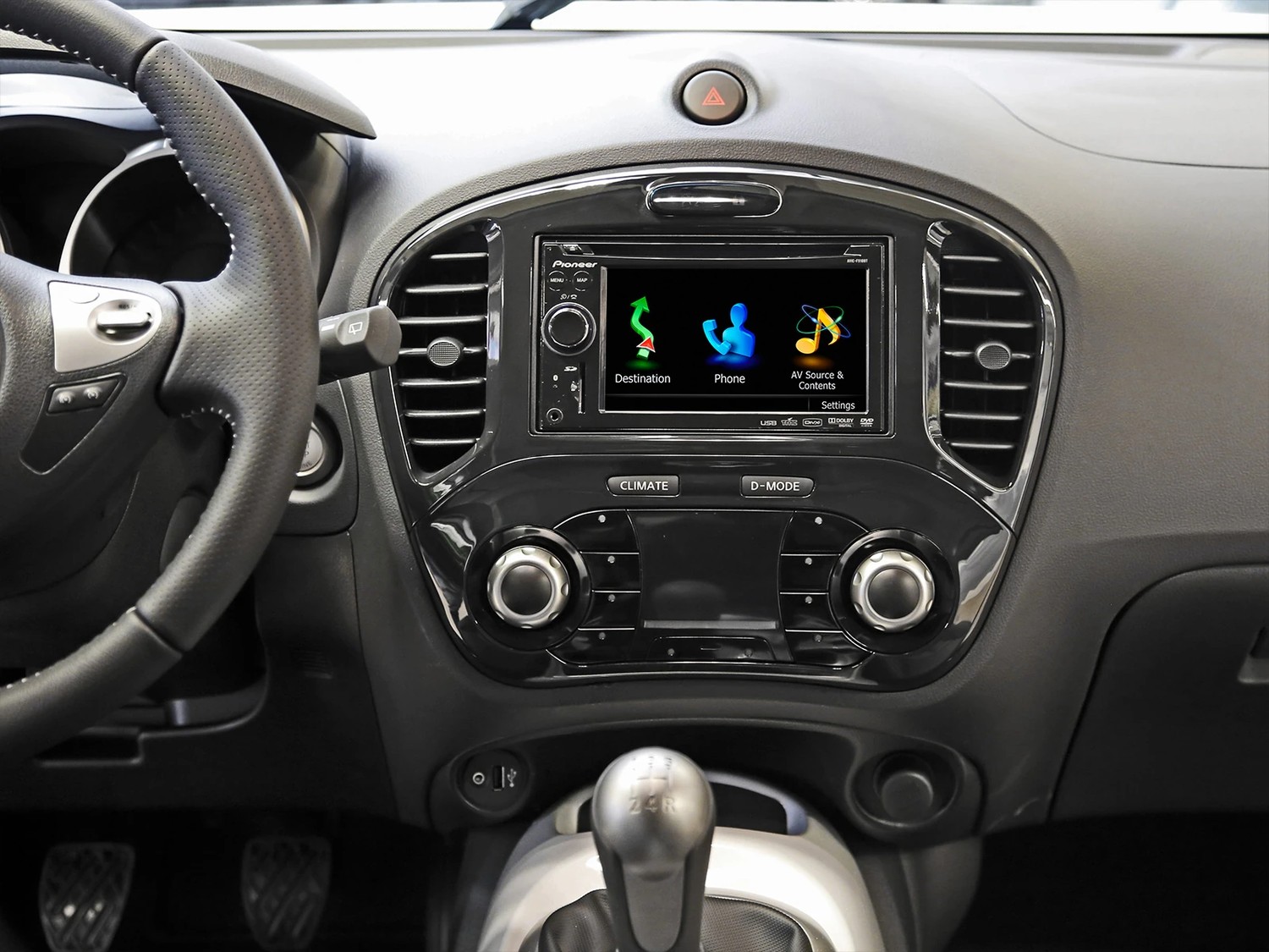 ACV Doppel DIN Radioblende kompatibel mit Nissan Juke 2-DIN schwarz-/bilder/big/381210-04_2din_front_bw.jpg