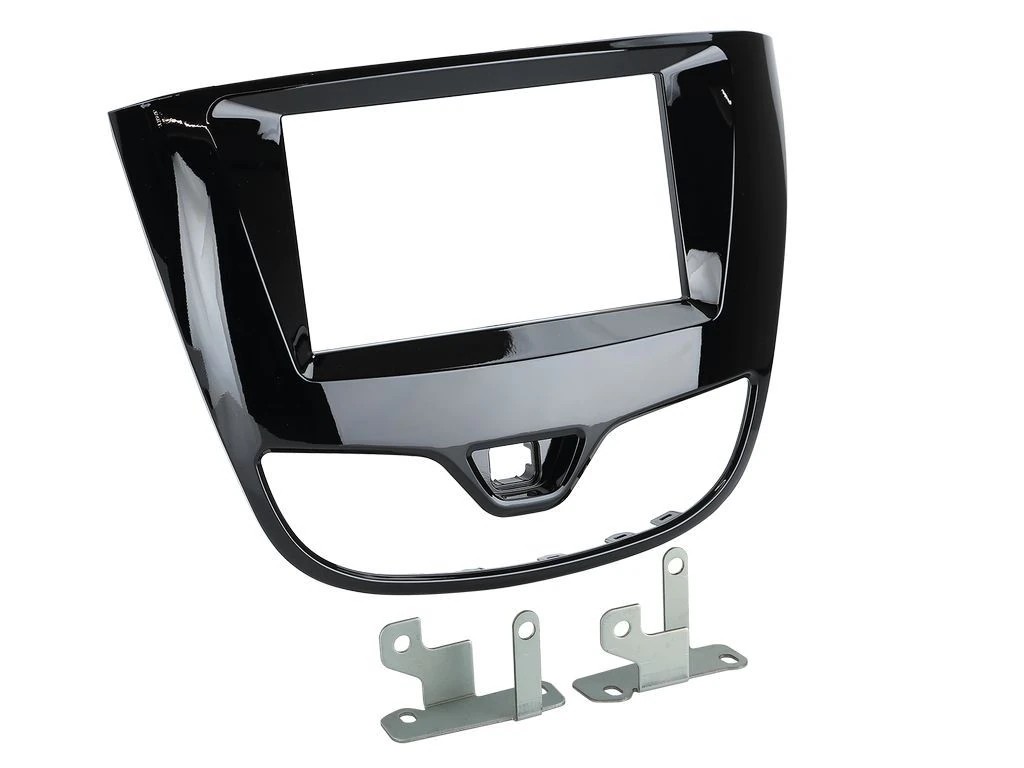 ACV Radioblende kompatibel mit Opel Karl 2-DIN Piano Lack schwarz ab Bj. 2017