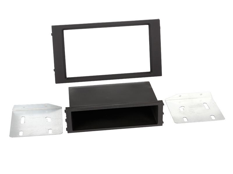 Radioblende kompatibel mit Seat Leon 2-DIN-Set mit Fach schwarz ab Bj. 2014
