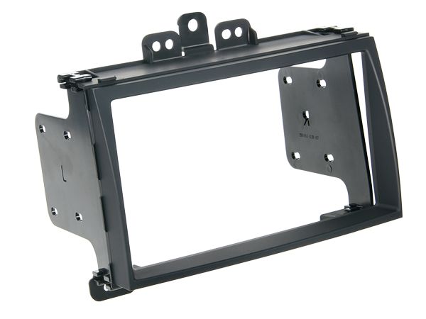 Radioblende kompatibel mit Hyundai i20 PB 2-DIN schwarz / rubber touch Bj. 03/2009 - 05/2012