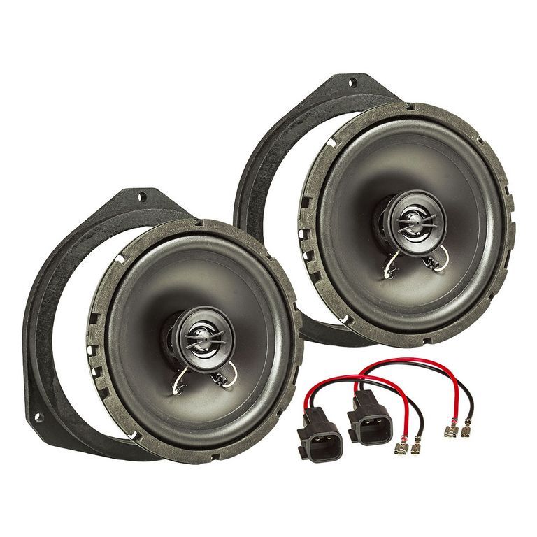 MDF Lautsprecher Einbau Set kompatibel mit Ford Ka 165mm 2-Wege Koaxial System TA16.5-PRO