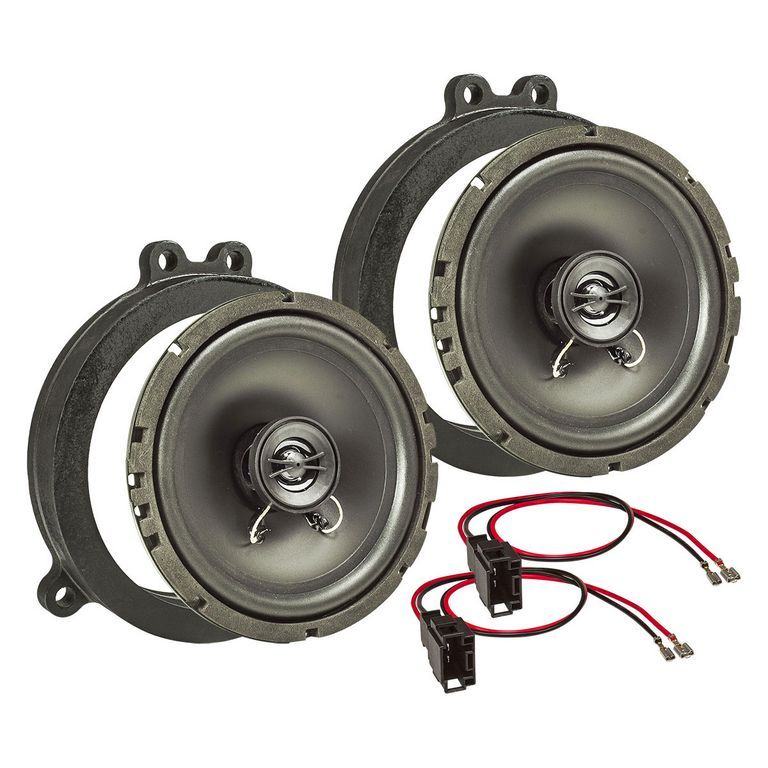 MDF Lautsprecher Einbau Set kompatibel mit Mercedes CLC CLK 165mm 2-Wege Koaxial System TA16.5-PRO