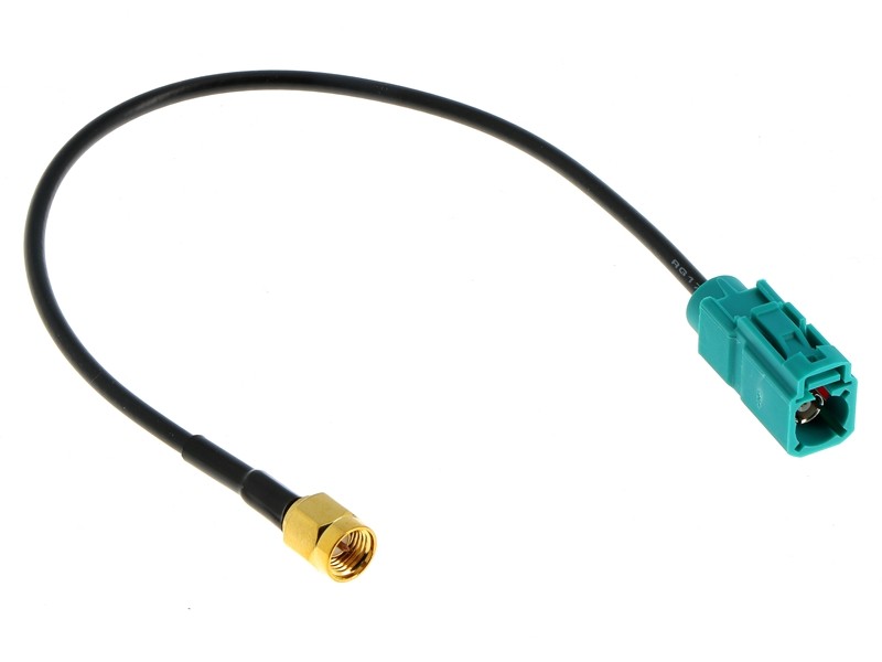 Antennenadapter für GSM / GPS / DAB adaptiert von Fakra (f) auf SMA (m)