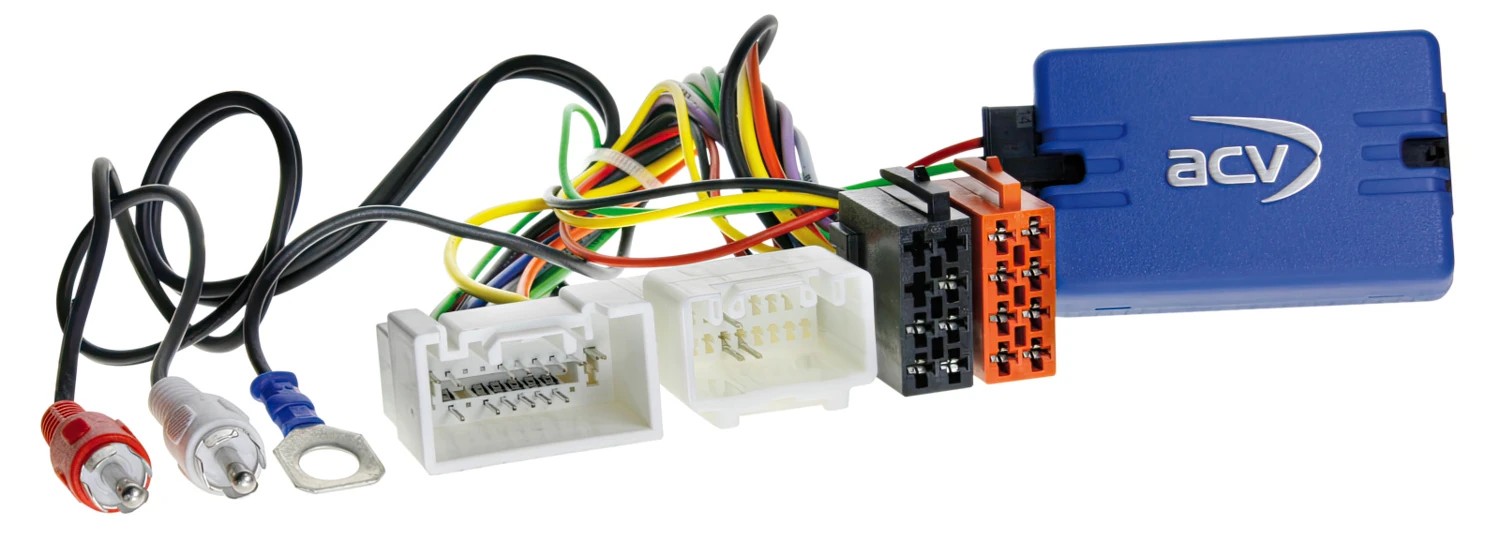 ACV Lenkradfernbedienungsadapter kompatibel mit Citroen Mitsubishi Peugeot C-Crosser Lancer Outlander 4007 ohne AMP adaptiert auf Kenwood