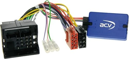 ACV Lenkradfernbedienungsadapter kompatibel mit Peugeot 207 208 307 407 807 308 3008 5008 Expert Partner RCZ CAN-Bus + Quadlock ab Bj. 2005 adaptiert auf Alpine